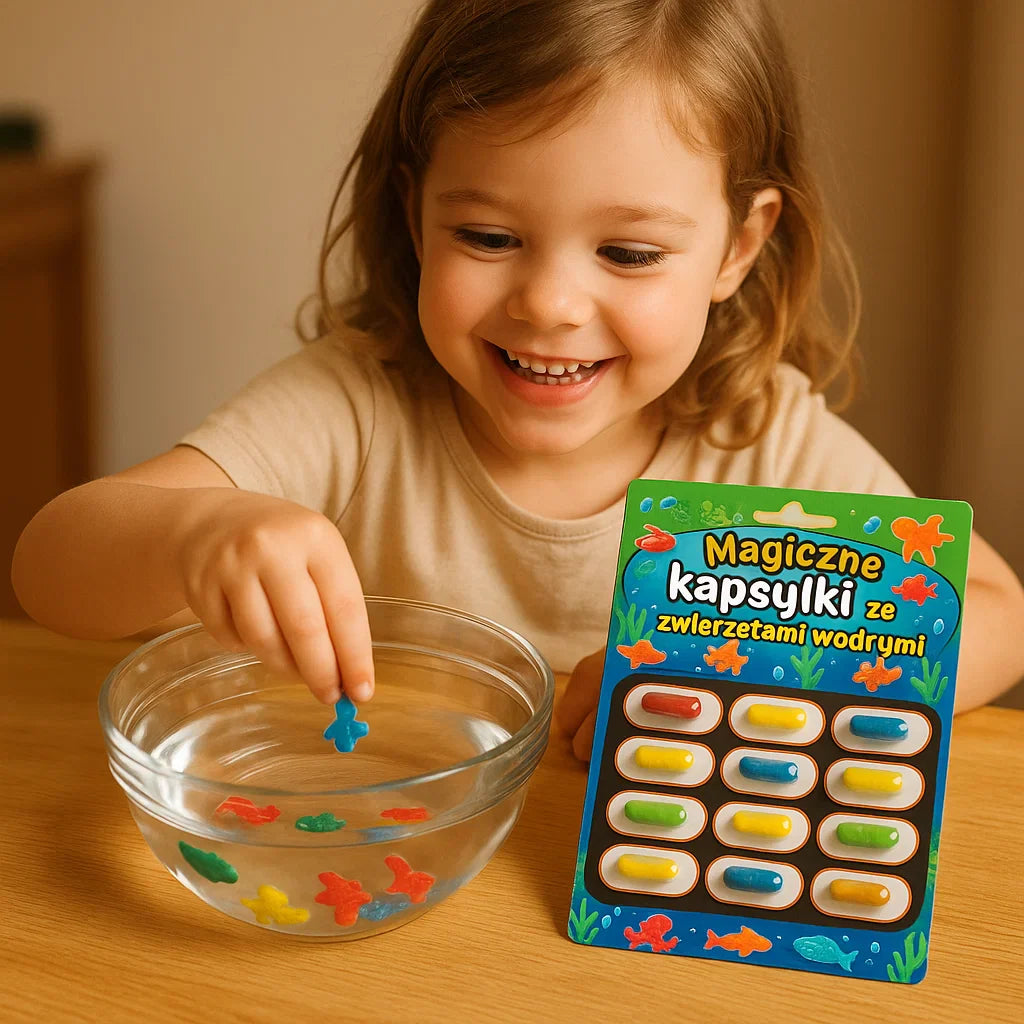 Magiczne kapsułki ze zwierzętami wodnymi