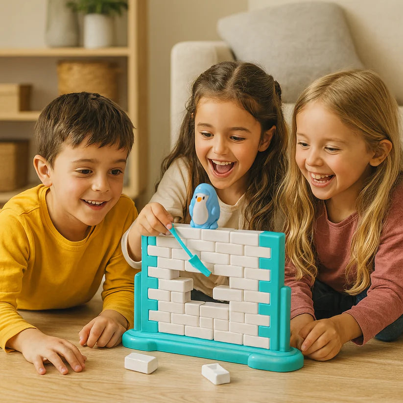 Rodzinna gra zręcznościowa – Lodowa ściana z pingwinem