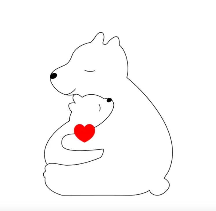 Ręcznie wykonana personalizowana rodzina misiów