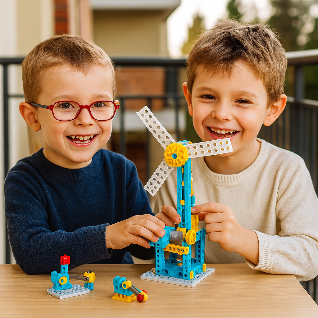 Edukacyjny zestaw klocków 3w1 nauka i technika