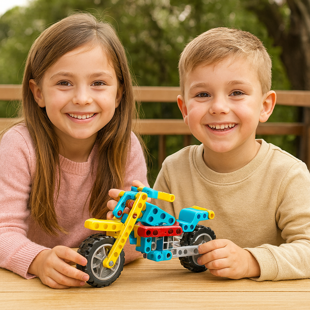 Edukacyjny zestaw klocków 3w1 nauka i technika