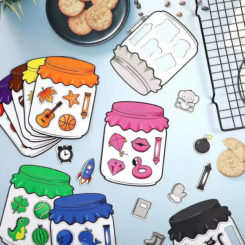 Magnetyczna zabawka do sortowania dla dzieci | Zabawna gra w dopasowywanie kolorów do nauki przedmiotów , kształtów i codziennego słownictwa