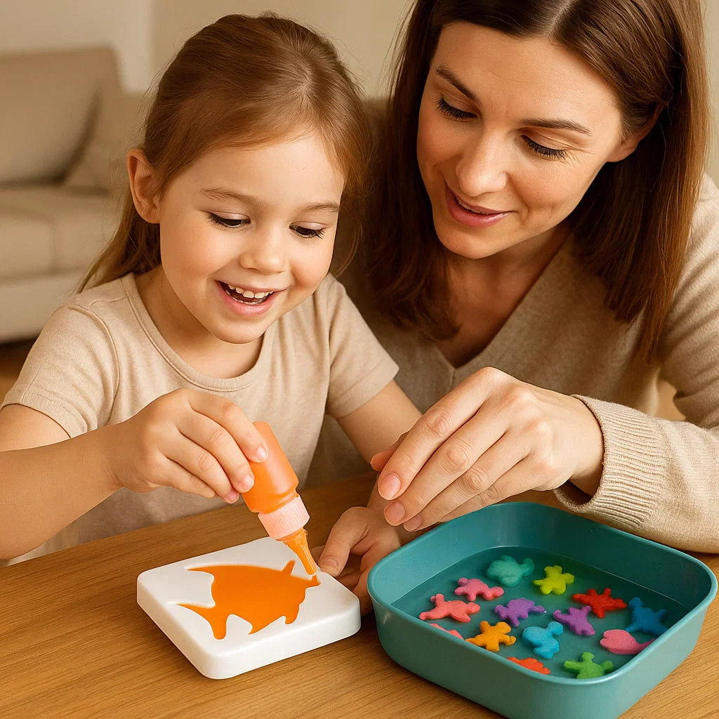 Magiczna zabawka wodna dla dzieci | Kreatywny zestaw diy do tworzenia pływających zwierząt w wodzie