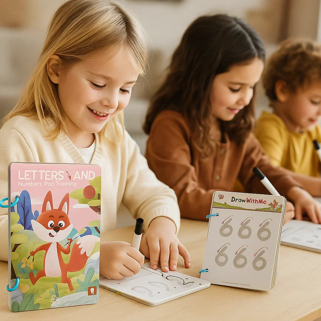 Książka do treningu kontrolowania pióra dla dzieci ⎜ Wielokrotnego użytku ćwiczenia rysowania w celu poprawy koncentracji i koordynacji ręka-oko.