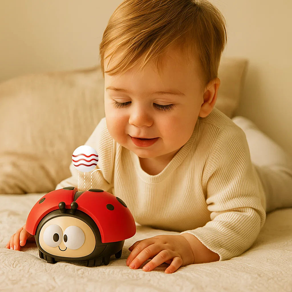 Zawieszka w kształcie biedronki dla niemowląt ⎜ Zabawka w kształcie zwierzątka rozwijająca zdolności motoryczne i koordynację ruchową