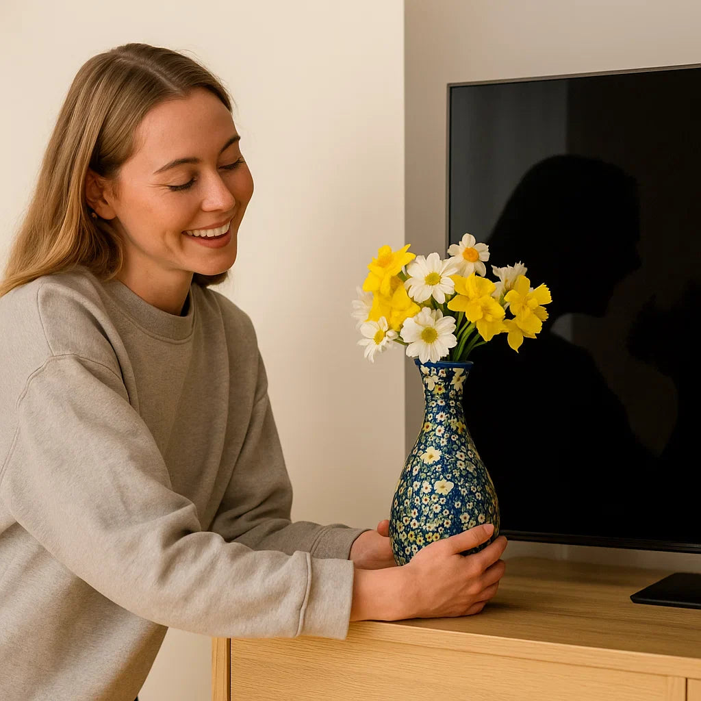 Elegancki wazon 3D puzzle – do prawdziwych kwiatów