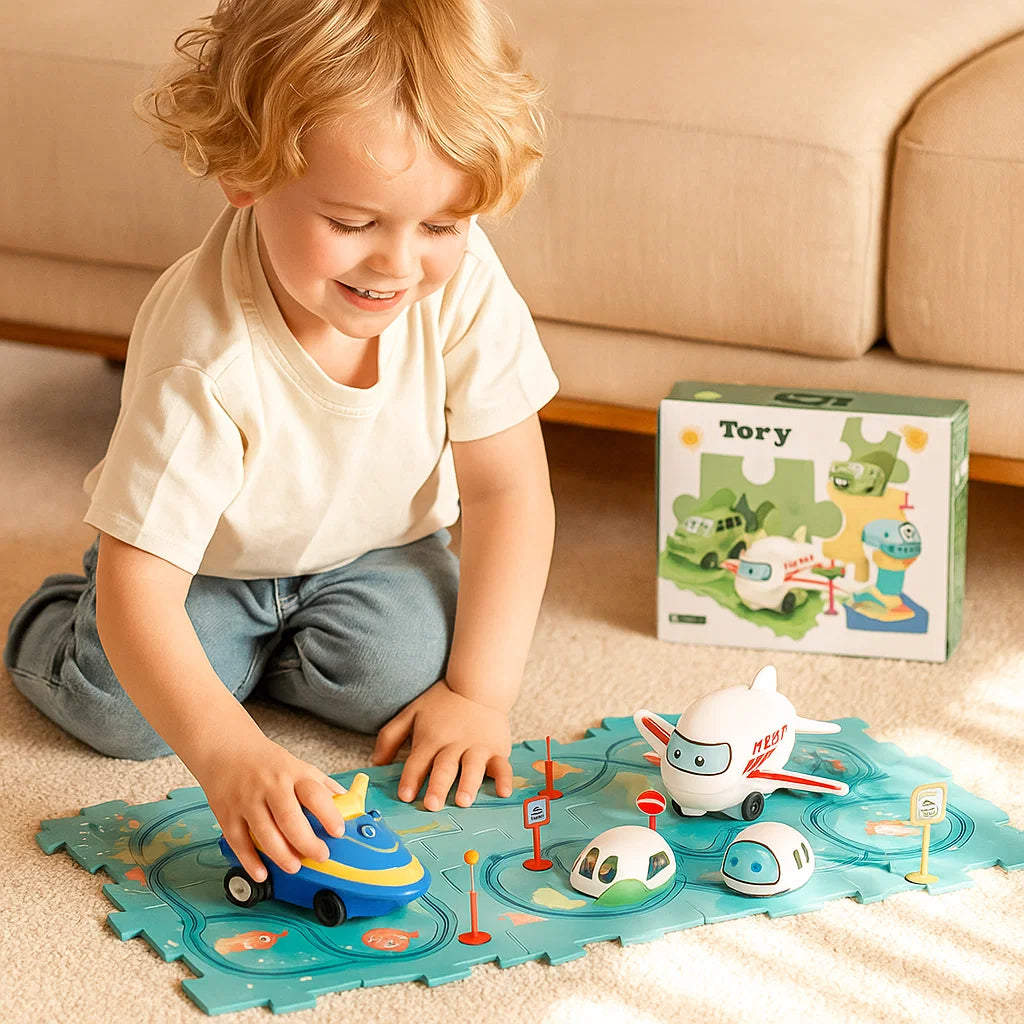 Tory puzzlowe – wyścig z klockami