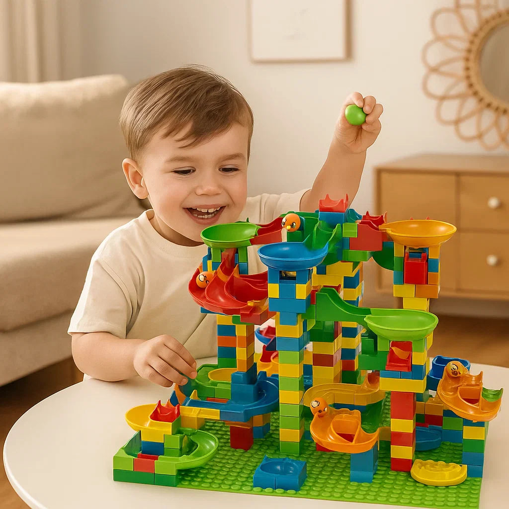 Tor kulkowy z klocków