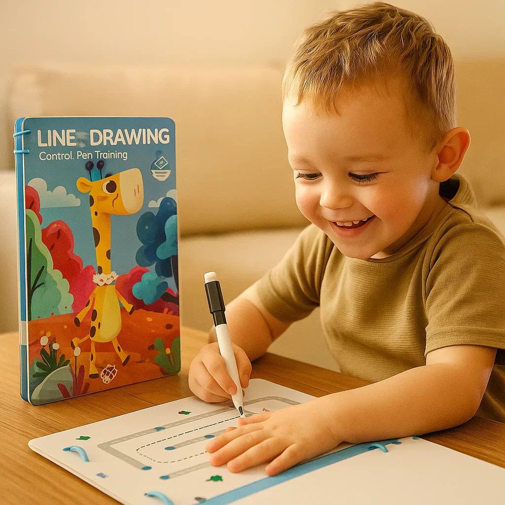 Treningowa Książka do Nauki Kontroli Długopisu dla Dzieci