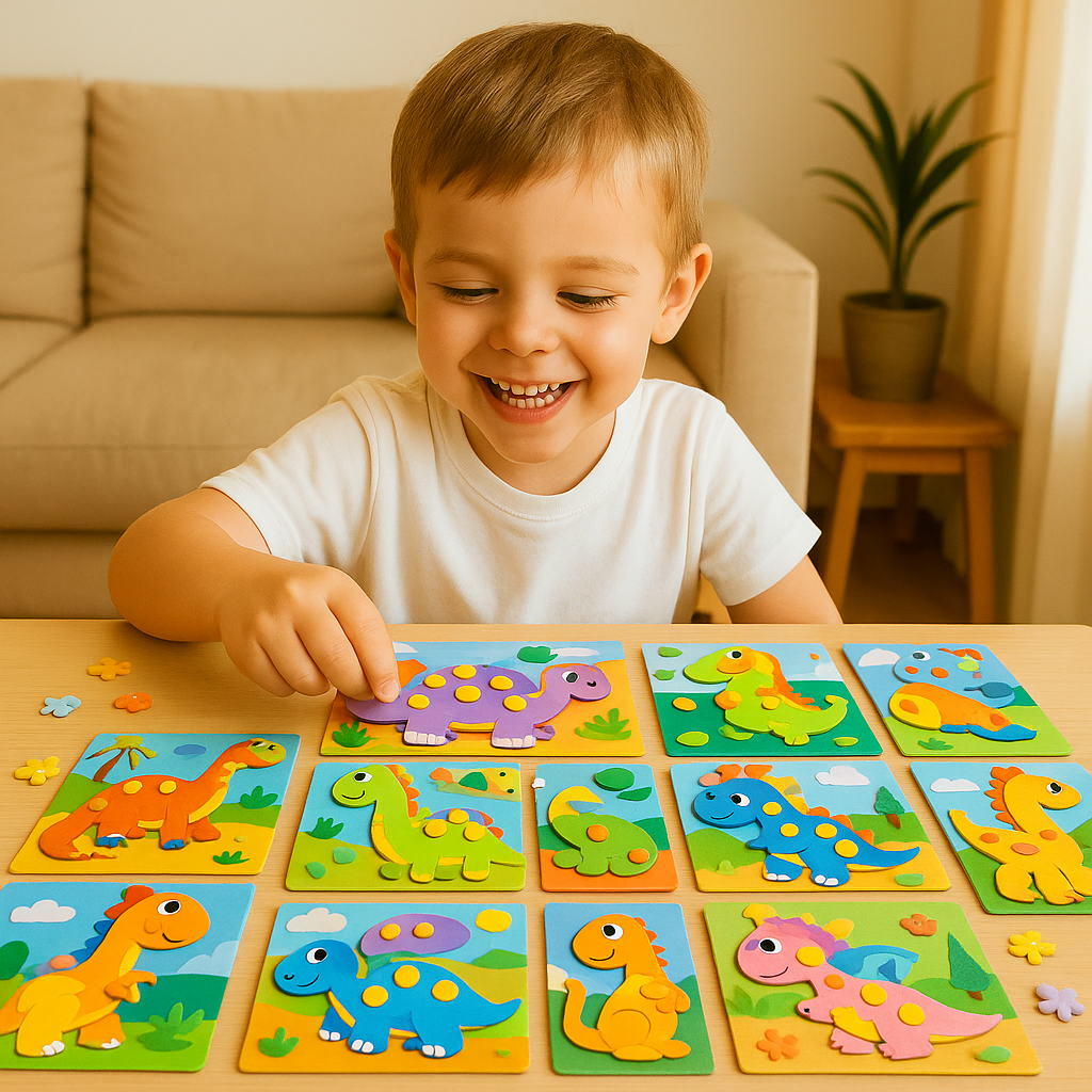 Kreatywny zestaw naklejek do zabawy dla dzieci