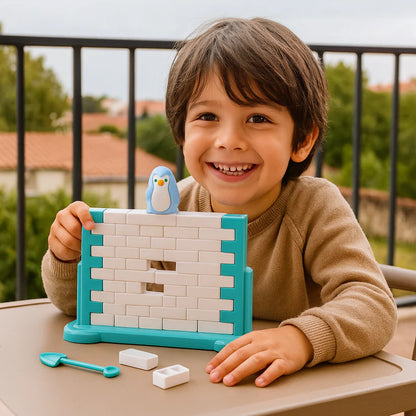 Rodzinna gra zręcznościowa – Lodowa ściana z pingwinem