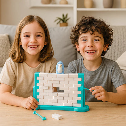 Rodzinna gra zręcznościowa – Lodowa ściana z pingwinem