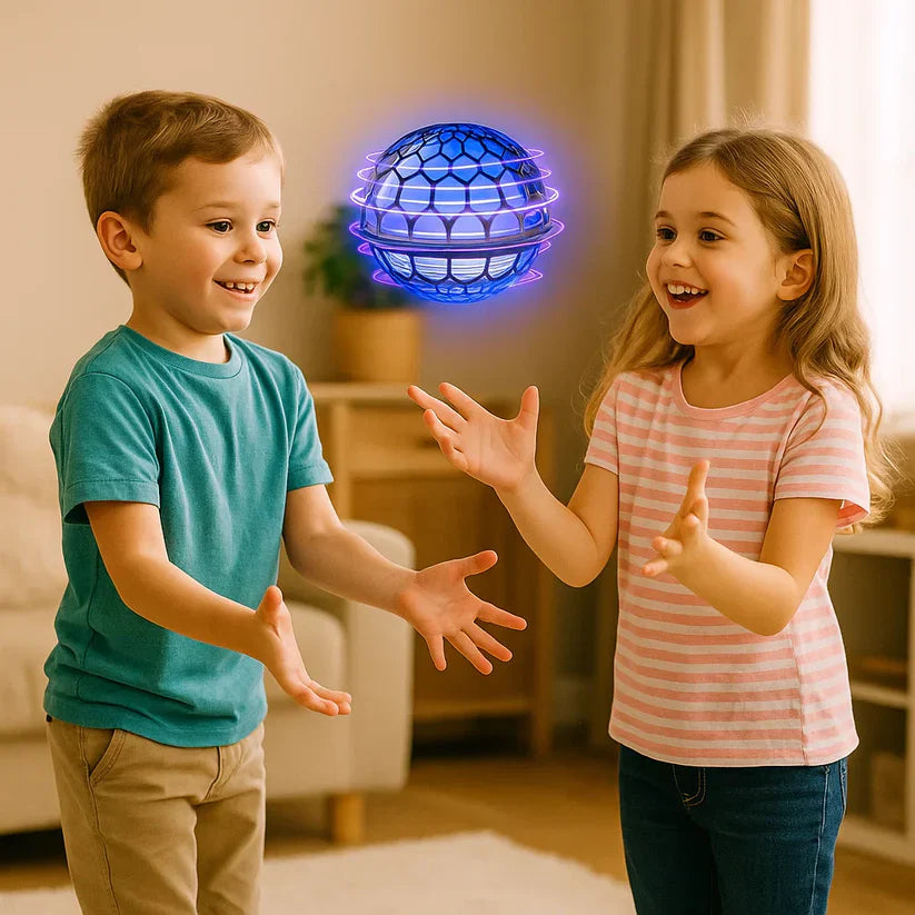 Świecąca, latająca piłka do zabawy