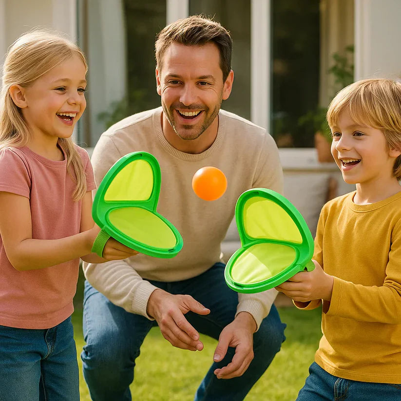 Zabawna gra w łapanie piłeczki