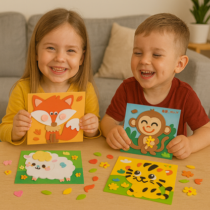 Kreatywny zestaw naklejek do zabawy dla dzieci