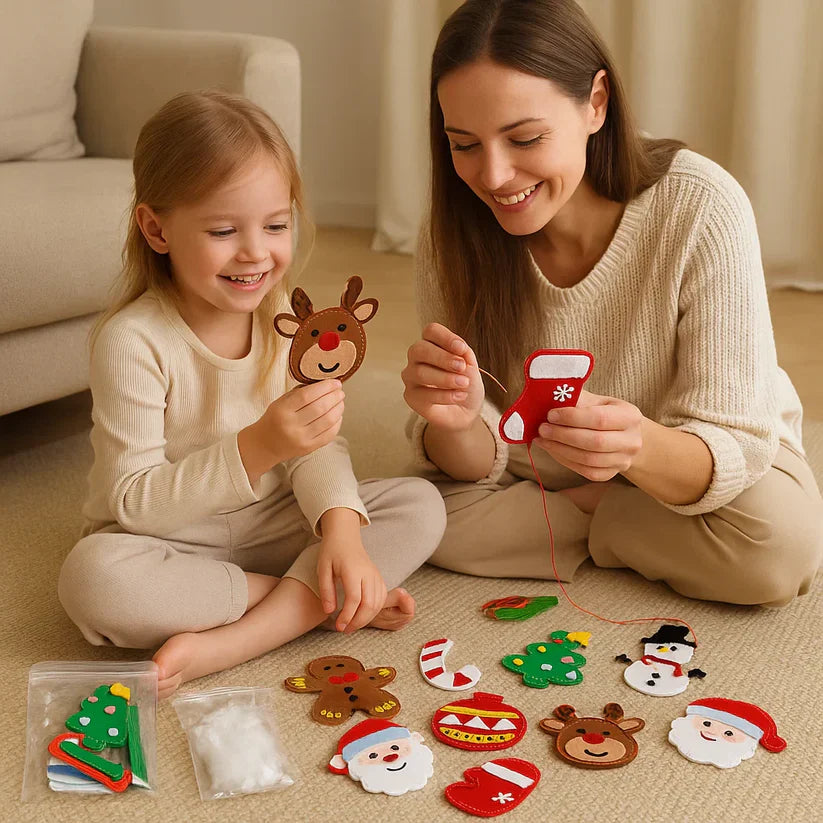 Świąteczny zestaw filcowy do samodzielnego szycia