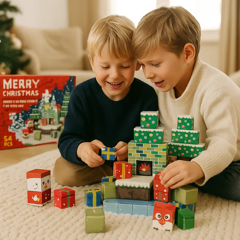 Świąteczny zestaw magnetycznych klocków