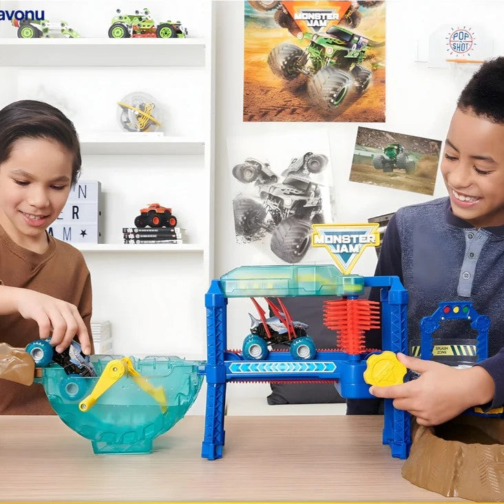 Zmieniająca kolor myjnia dla zabawek–samochodzików dla dzieci