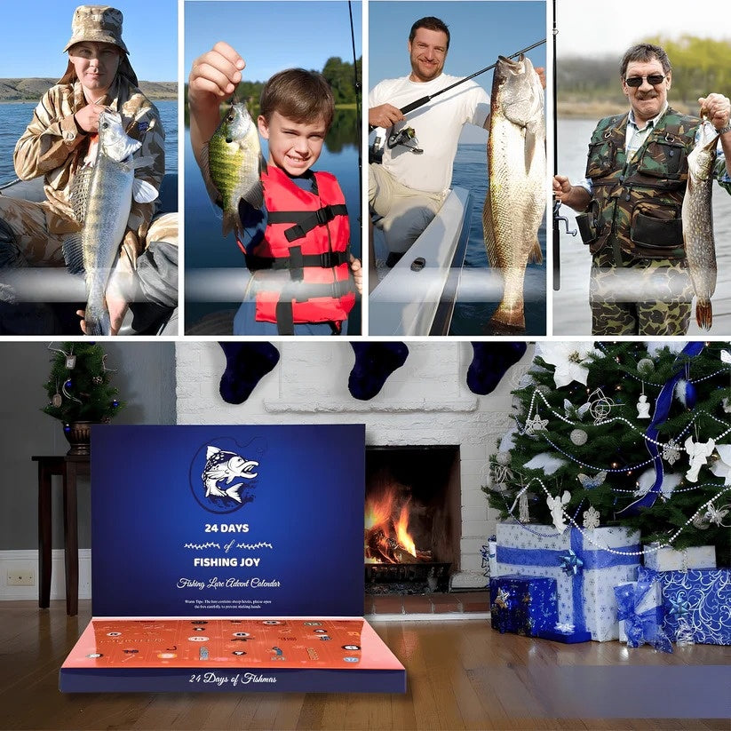 Wędkarski kalendarz adwentowy – pudełko z 24 niespodziankami