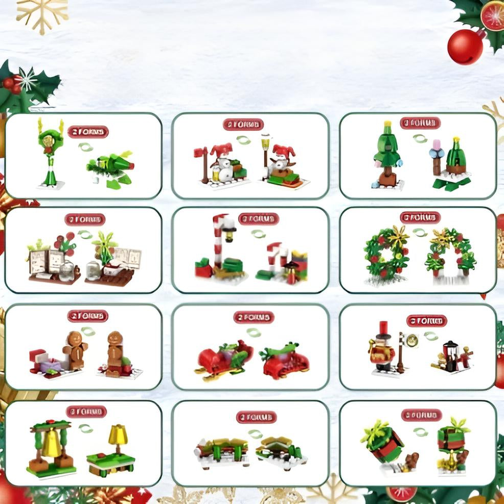 Kalendarz adwentowy z klockami – 24 dni budowania i zabawy