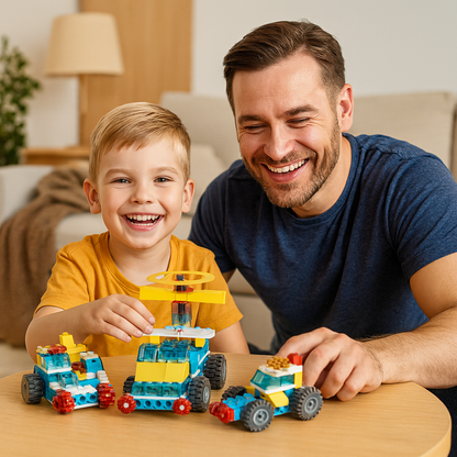 Edukacyjny zestaw klocków 3w1 nauka i technika