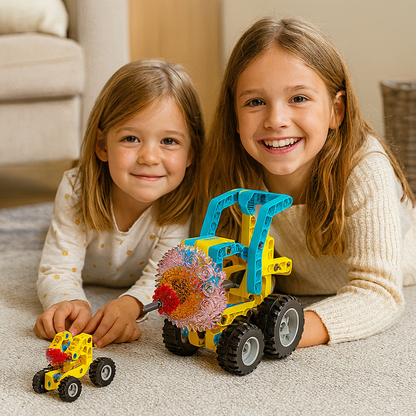 Edukacyjny zestaw klocków 3w1 nauka i technika