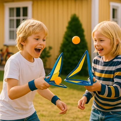 Zabawna gra w łapanie piłeczki