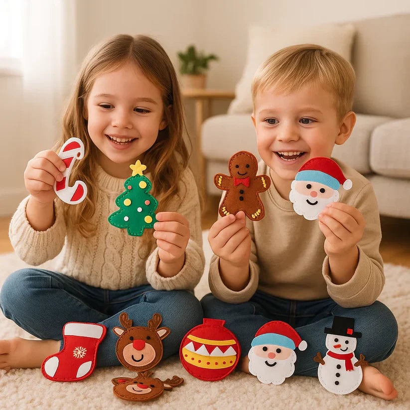 Świąteczny zestaw filcowy do samodzielnego szycia