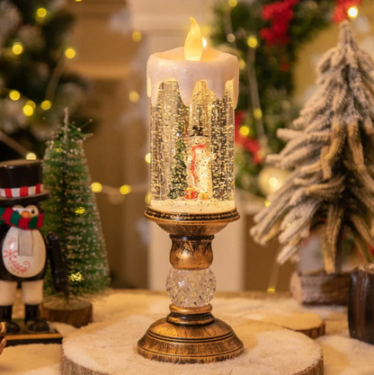 Świąteczna lampka nocna w kształcie świecy