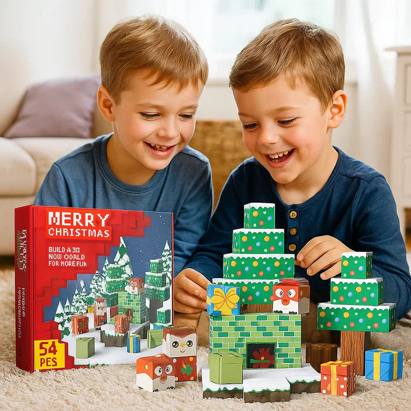 Świąteczny zestaw magnetycznych klocków