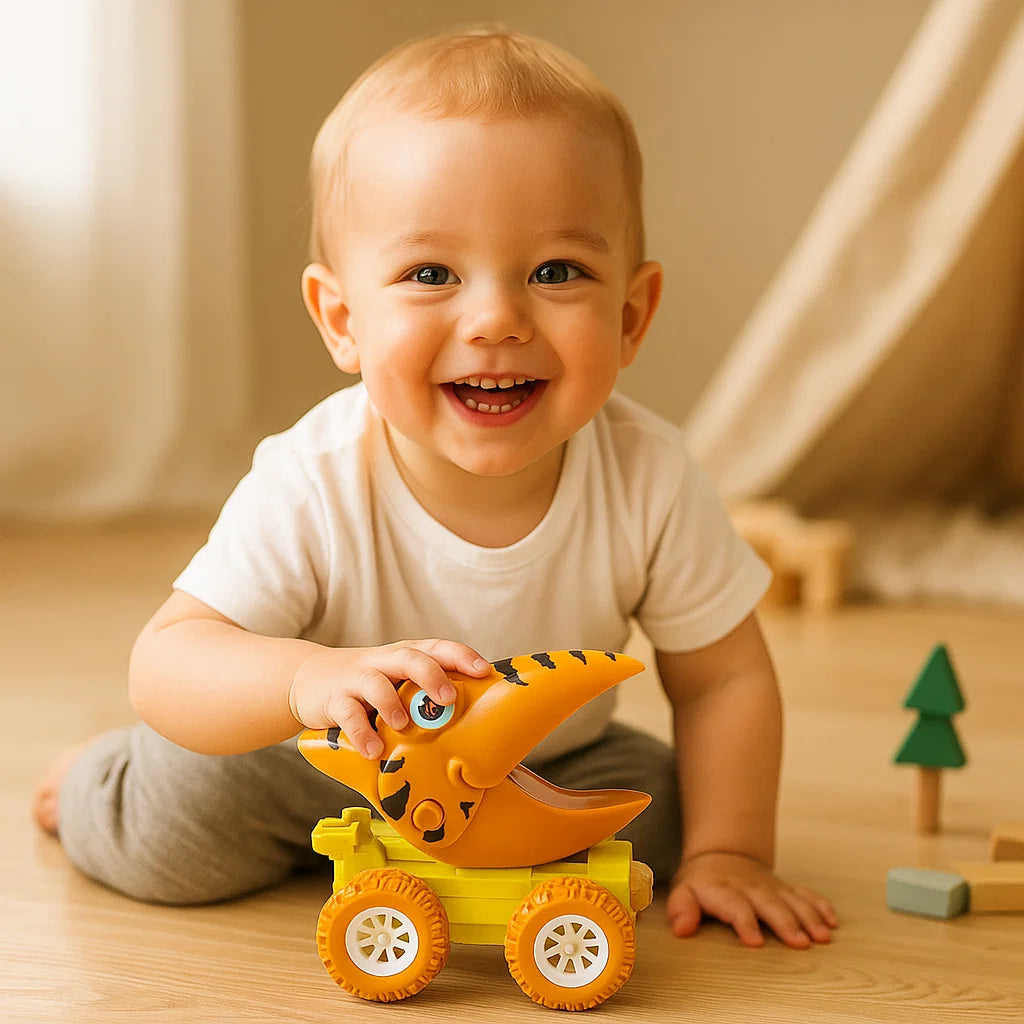 PUSH & DRIVE – Dino Monster Trucki