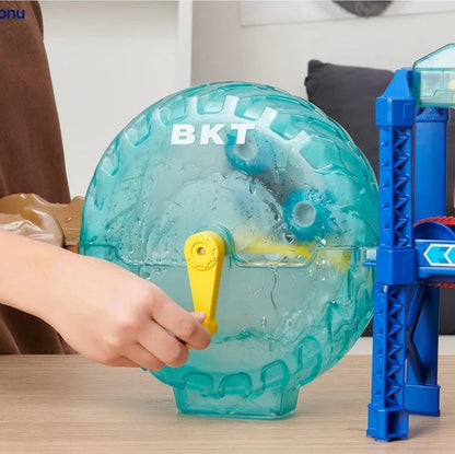 Zmieniająca kolor myjnia dla zabawek–samochodzików dla dzieci