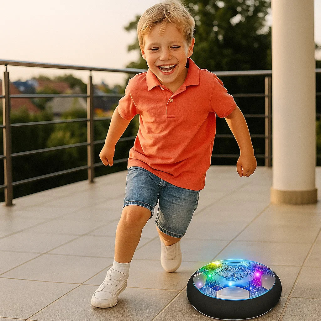 Latająca piłka na poduszce powietrznej