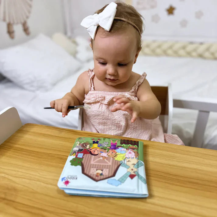 Książeczka do kolorowania wodą – Podążaj za liniami!