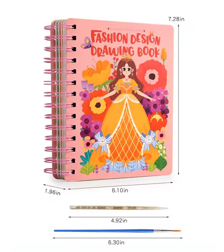 Księżniczki – książka do malowania i zabawy plastycznej