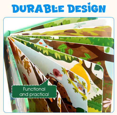 Interaktywne książki 3D z ruchomymi elementami dla dzieci