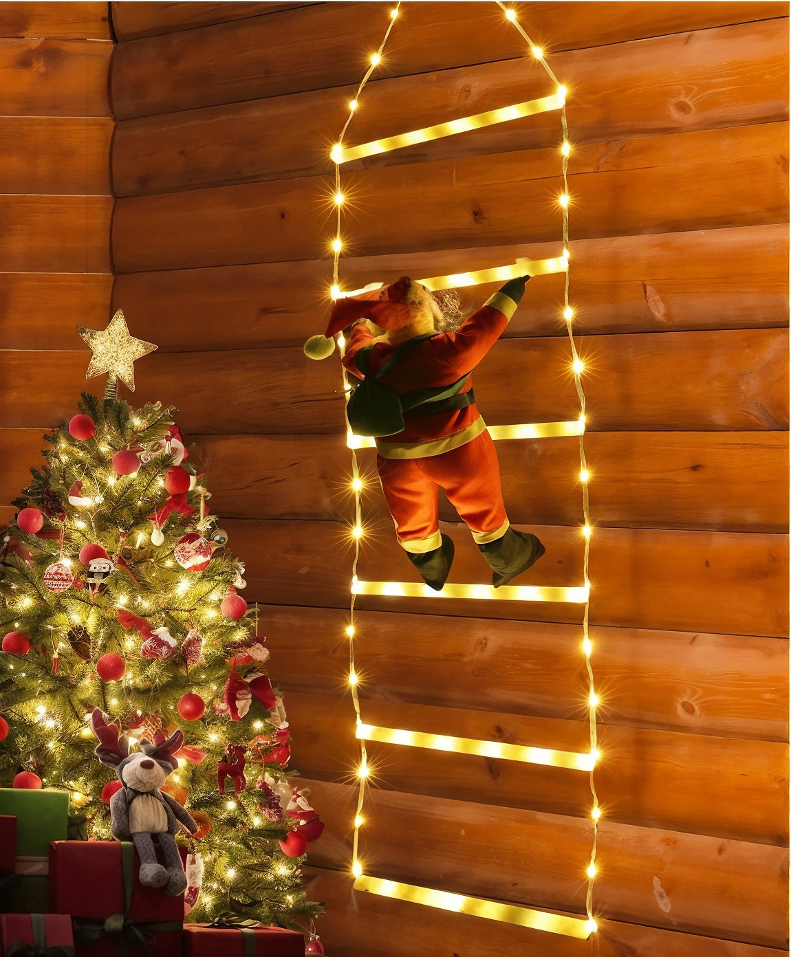 Wspinający się skrzat – Tworzy ciepłą i świąteczną atmosferę w domu