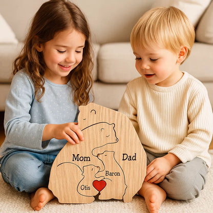 Ręcznie wykonana personalizowana rodzina misiów