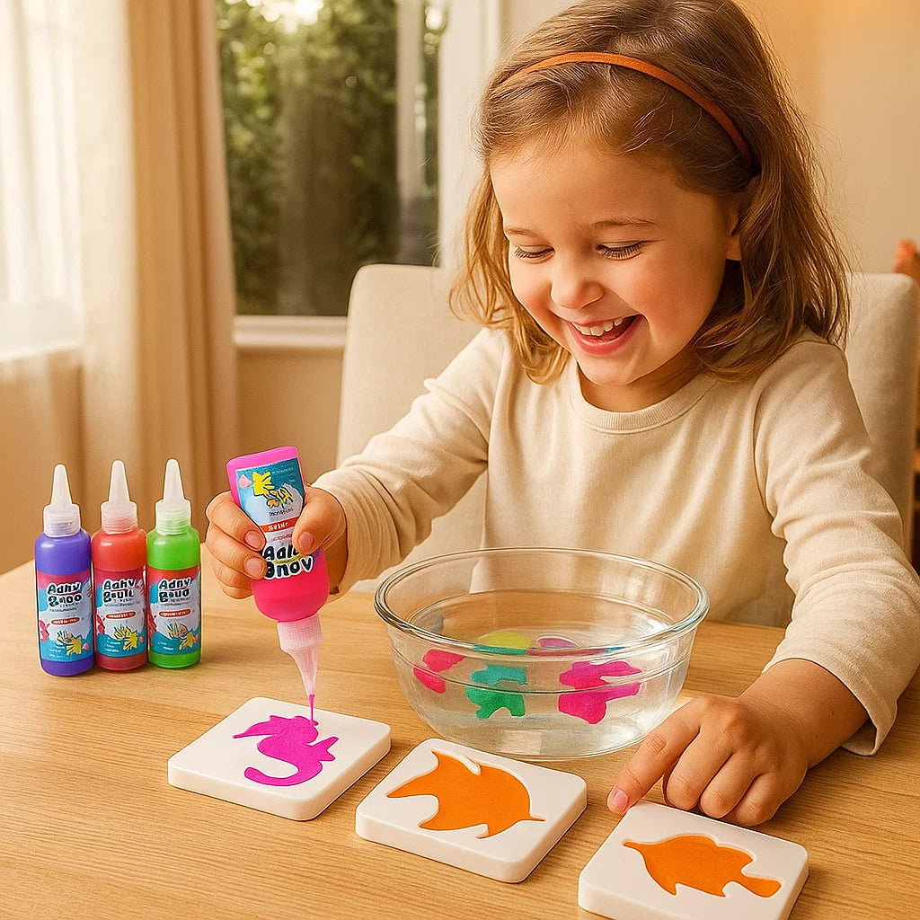 Magiczna zabawka wodna dla dzieci | Kreatywny zestaw diy do tworzenia pływających zwierząt w wodzie