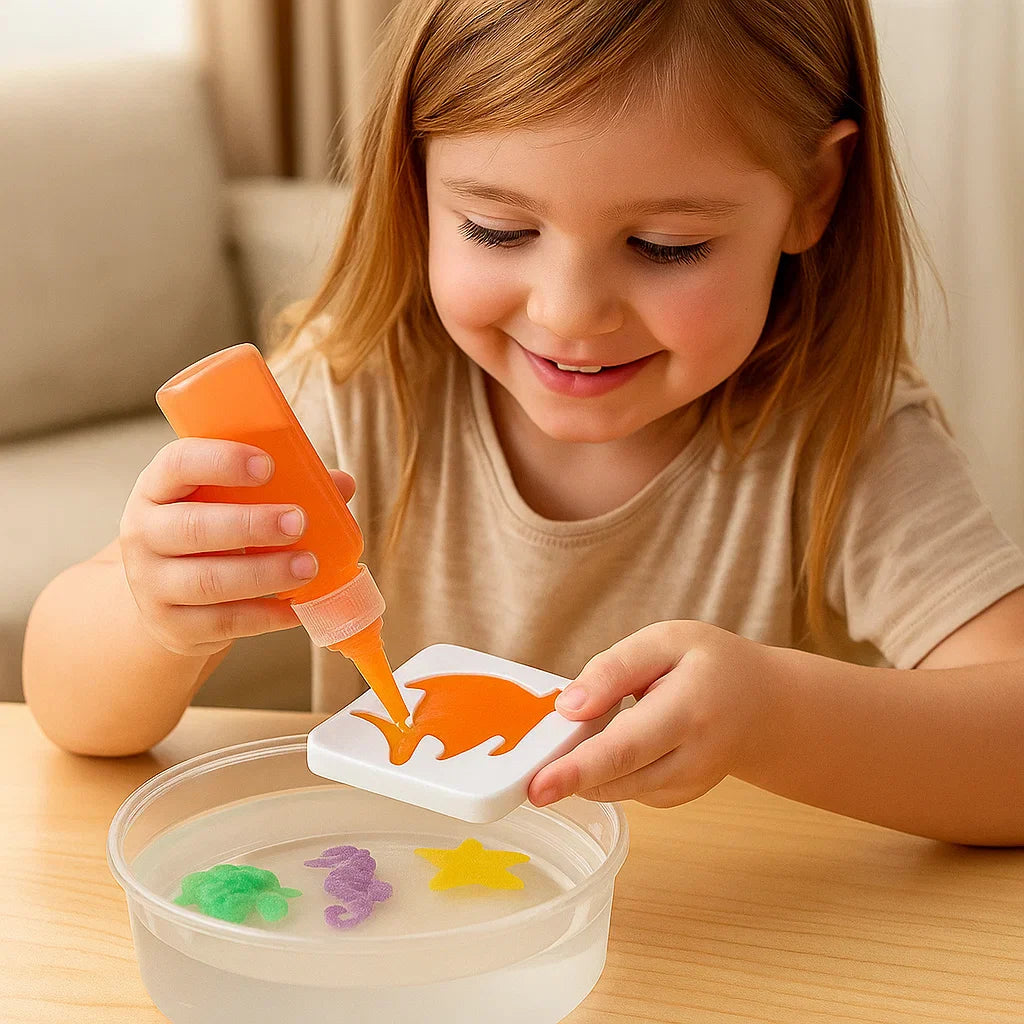 Magiczna zabawka wodna dla dzieci | Kreatywny zestaw diy do tworzenia pływających zwierząt w wodzie