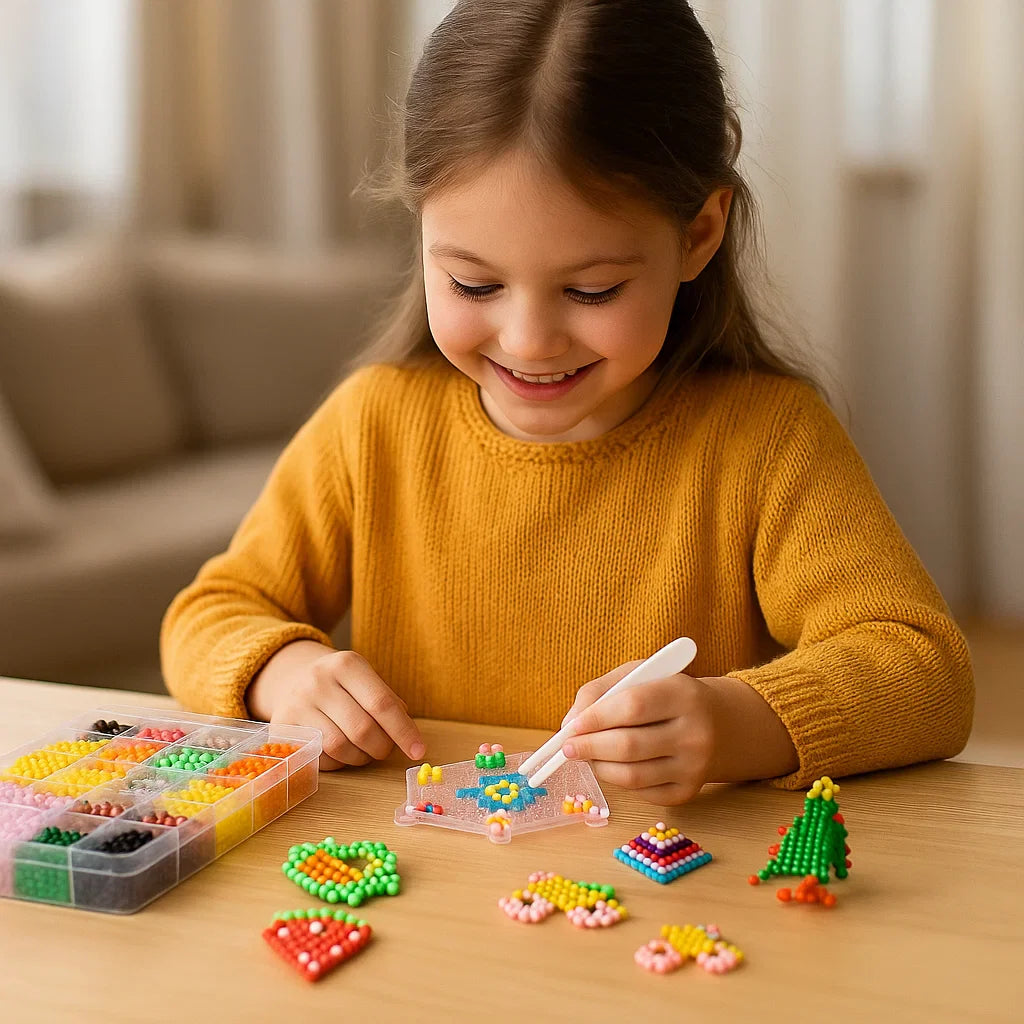 Diy zestaw do tworzenia koralików wodnych dla dzieci | Kreatywna zabawka edukacyjna do tworzenia kolorowych kształtów i wzorów 3D