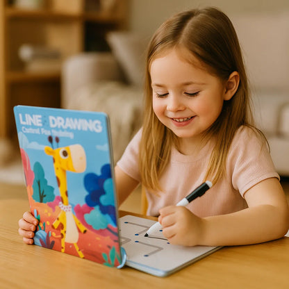 Treningowa Książka do Nauki Kontroli Długopisu dla Dzieci