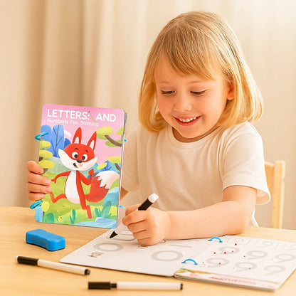 Treningowa Książka do Nauki Kontroli Długopisu dla Dzieci