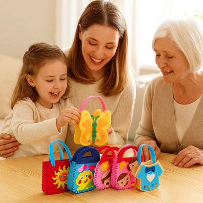 Bezpieczny zestaw filcowych torebek do samodzielnego szycia