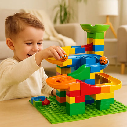 Tor kulkowy z klocków