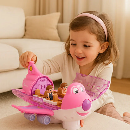 Śmieszna i tańcząca zabawka samolot