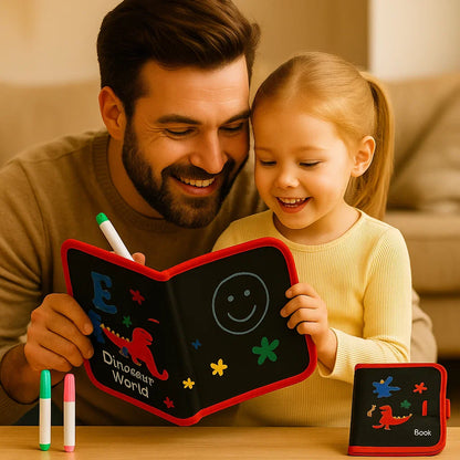 Książeczka do rysowania wielokrotnego użytku dla dzieci | Przenośna ścieralna podkładka do kreatywnej nauki w domu i w podróży