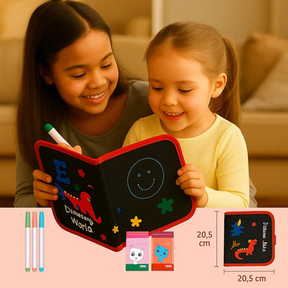 Książeczka do rysowania wielokrotnego użytku dla dzieci | Przenośna ścieralna podkładka do kreatywnej nauki w domu i w podróży