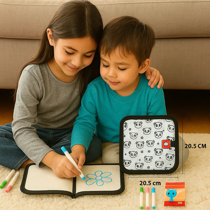 Książeczka do rysowania wielokrotnego użytku dla dzieci | Przenośna ścieralna podkładka do kreatywnej nauki w domu i w podróży