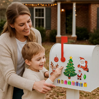 Świąteczny zestaw magnetycznych naklejek Montessori do samodzielnego dekorowania 🎄